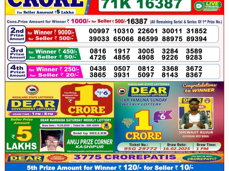 23 Tarikh Lottery Sambad 8PM 23/05/2025