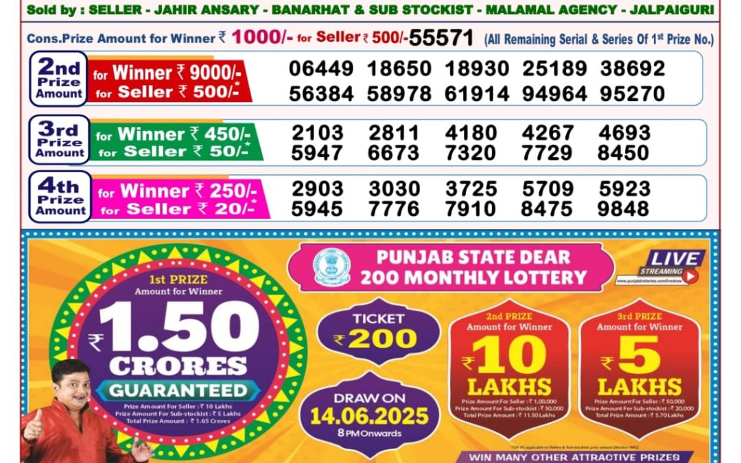 26 Tarikh Lottery Sambad 8PM 26/05/2025
