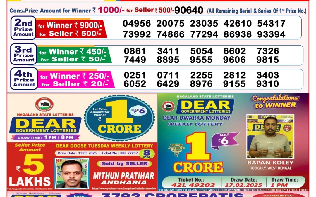 27 Tarikh Lottery Sambad 8PM 27/05/2025