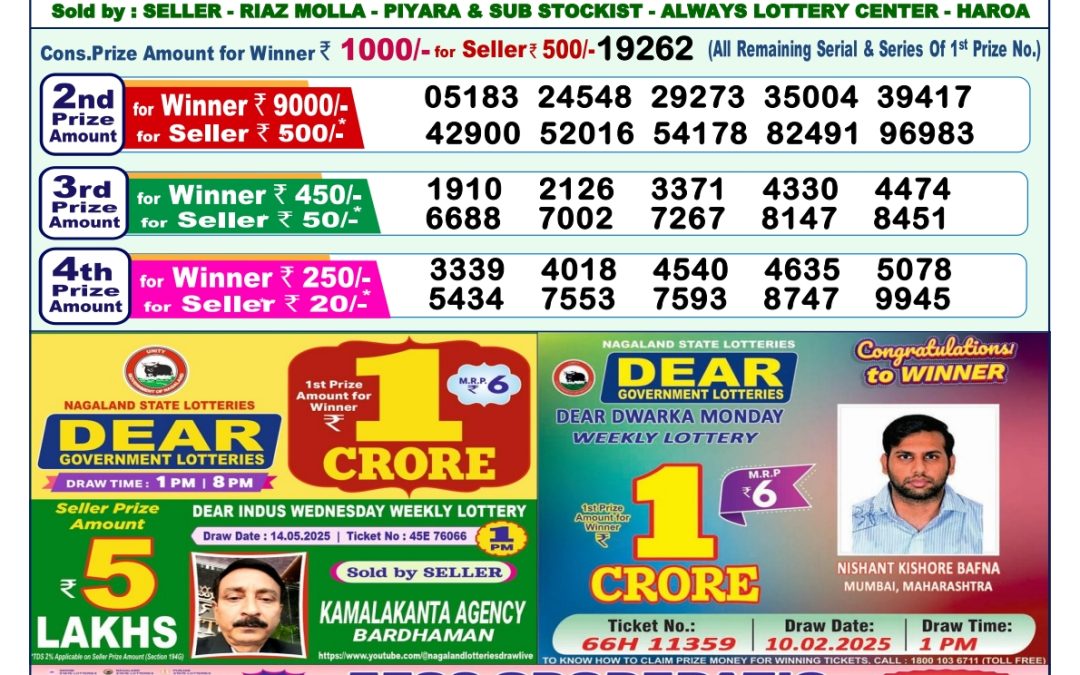 28 Tarikh Lottery Sambad 1PM 28/05/2025