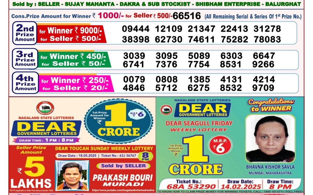 30 Tarikh Lottery Sambad 8PM 30/05/2025