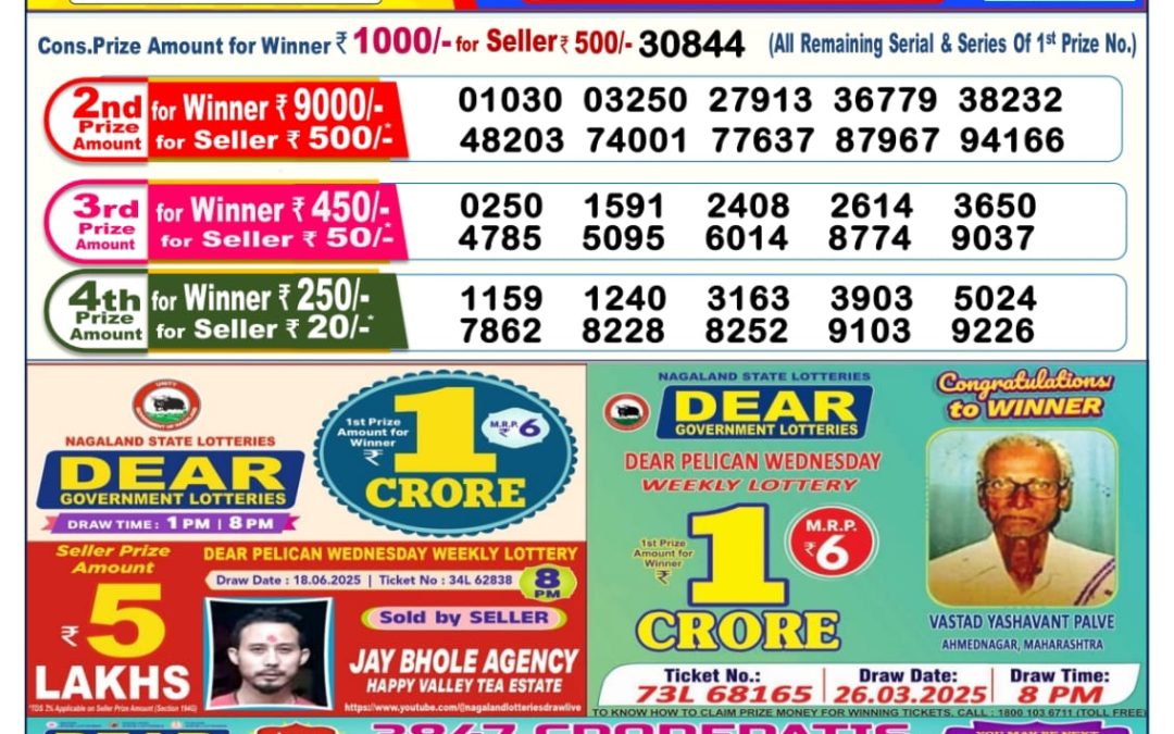 Lottery Sambad 29/06/25 6PM
