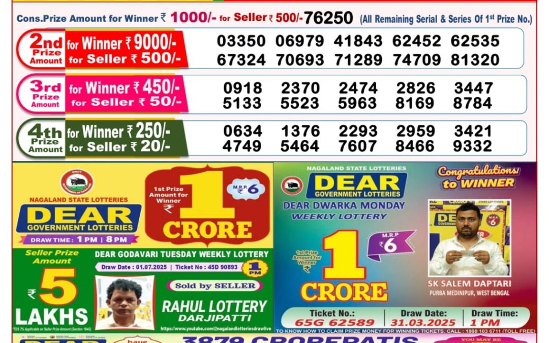 Lottery Sambad 11/07/25 8PM