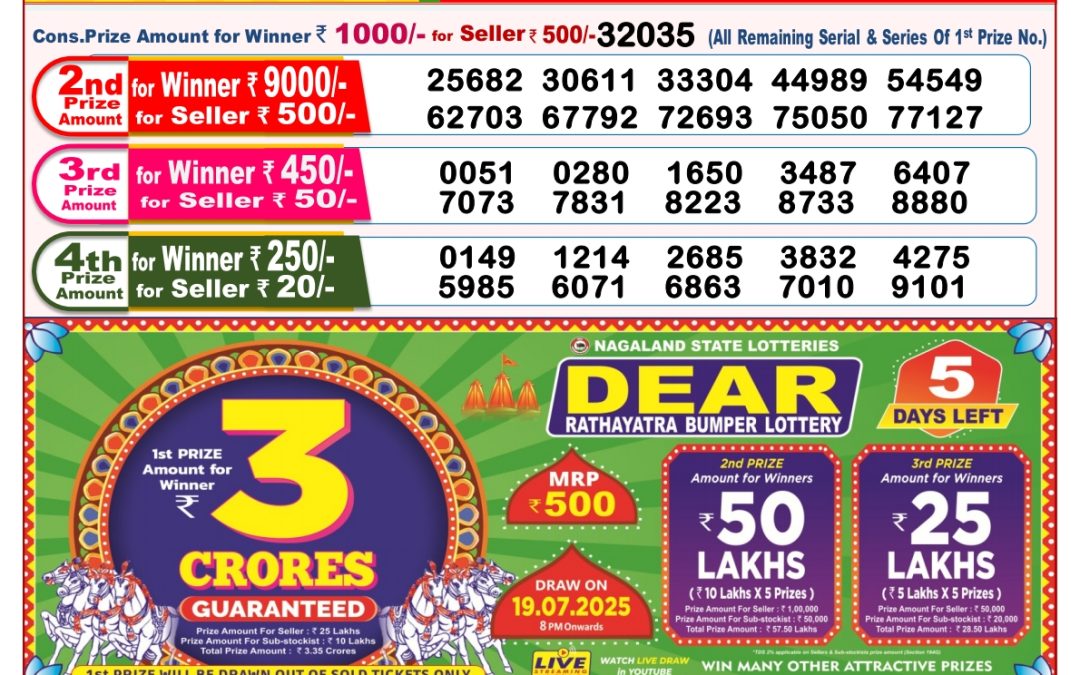 Lottery Sambad 14/07/25 8 PM