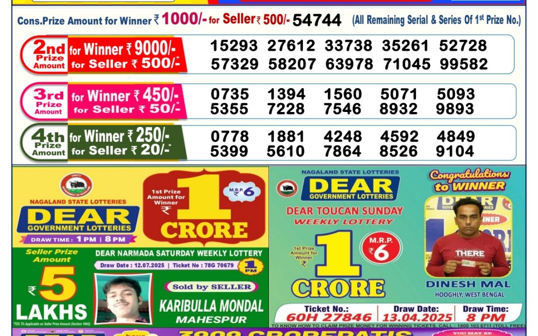 Dear Lottery Sambad 23/07/25 6 PM