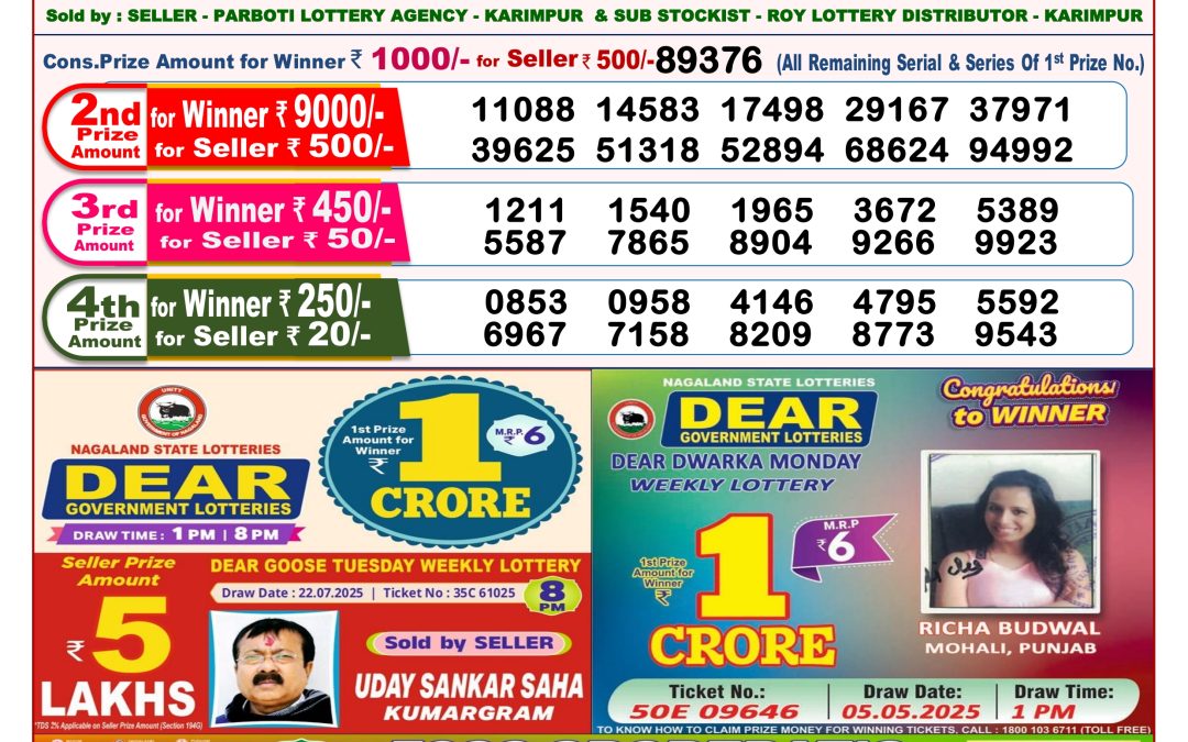 Dear Lottery Sambad 02/08/25 8 PM