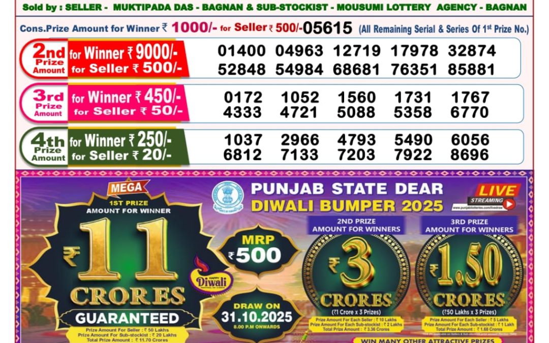 8 PM Lottery Sambad Result Today Live 19.10.25: Check Winning Numbers