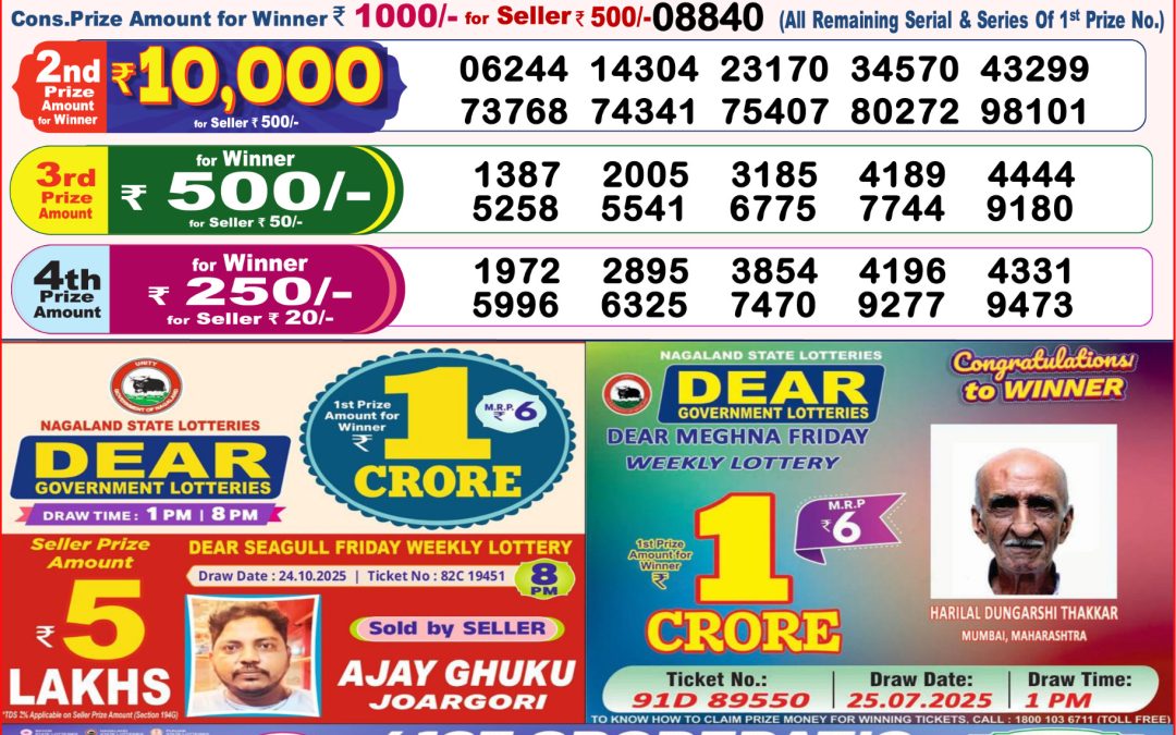 8 PM Lottery Sambad Result Today Live 05.11.25: Check Winning Numbers