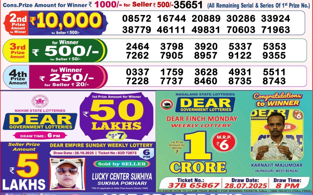 8 PM Lottery Sambad Result Today Live 06.11.25: Check Winning Numbers