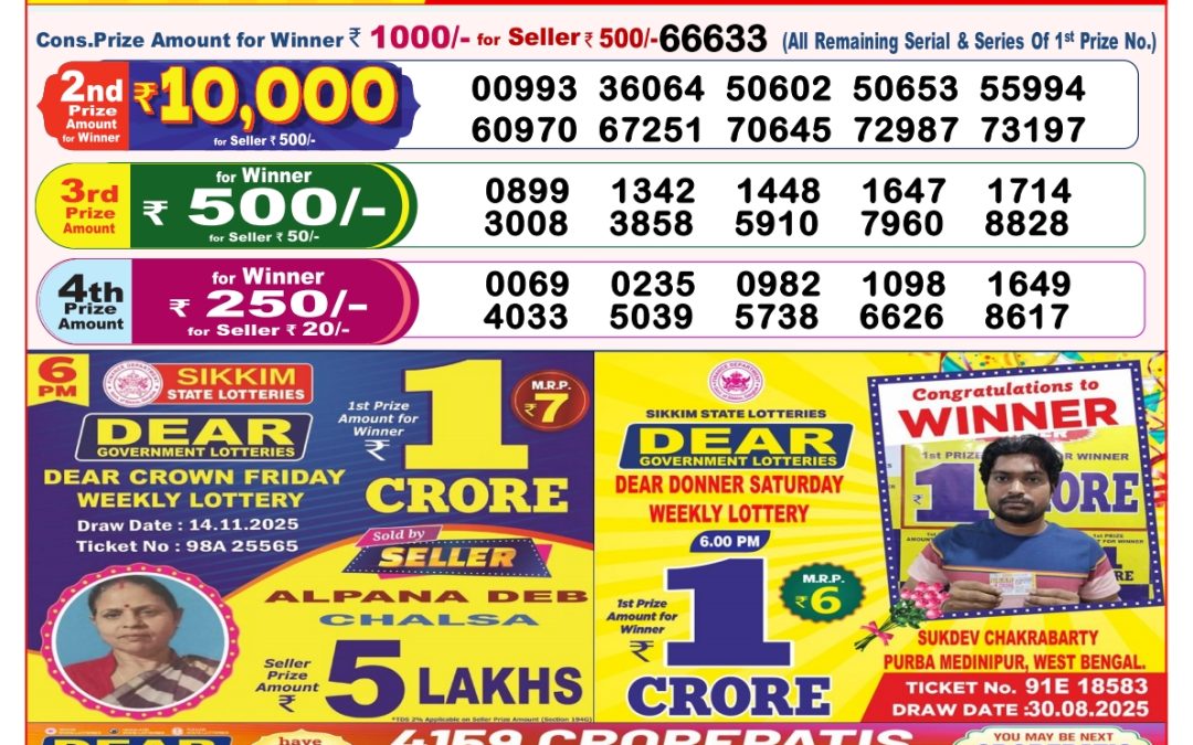 8 PM Lottery Sambad Result Today Live 21.11.25: Check Winning Numbers
