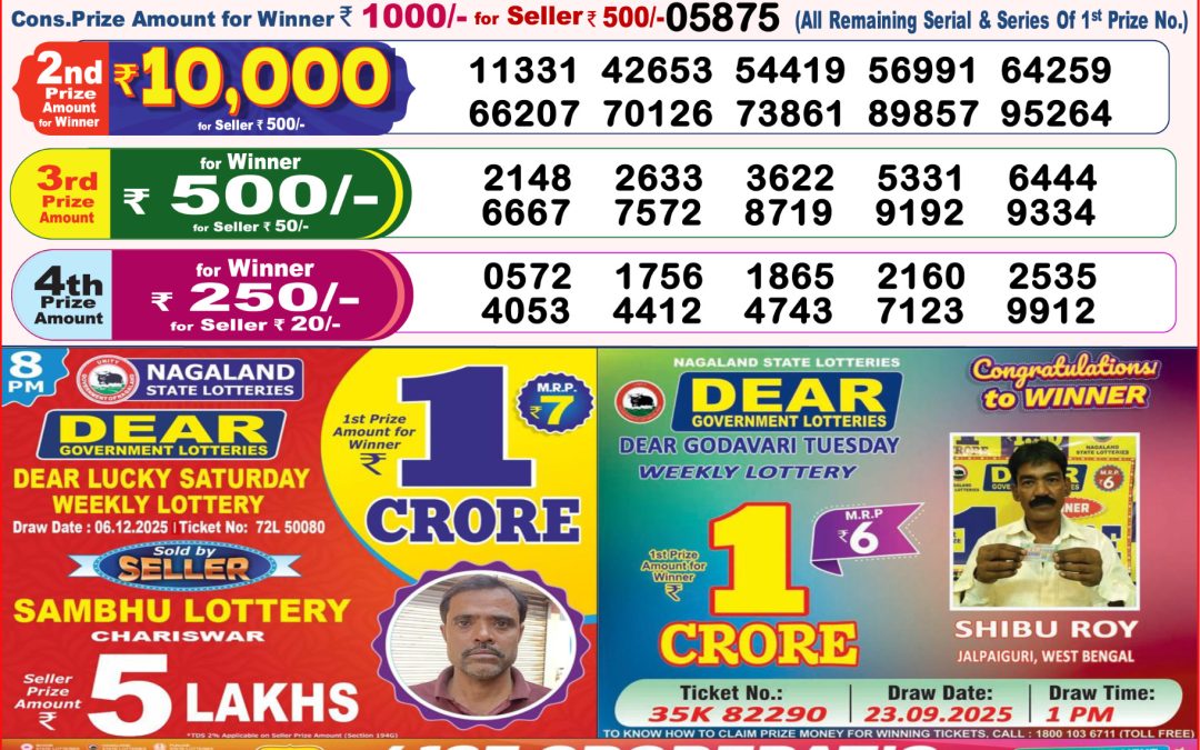 8 PM Lottery Sambad Result Today Live 07.12.25: Check Winning Numbers