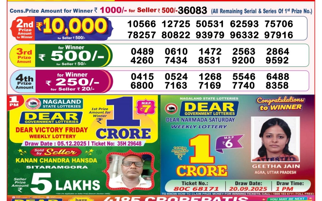 8 PM Lottery Sambad Result Today Live 05.12.25: Check Winning Numbers