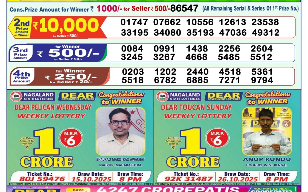 Lottery Sambad 1 PM Result Today 31.12.2025: Check Dear Morning Live Winner List PDF
