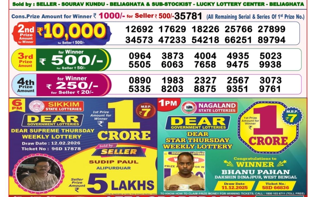 8 PM Lottery Sambad Result Today Live 13.02.26: Check Winning Numbers
