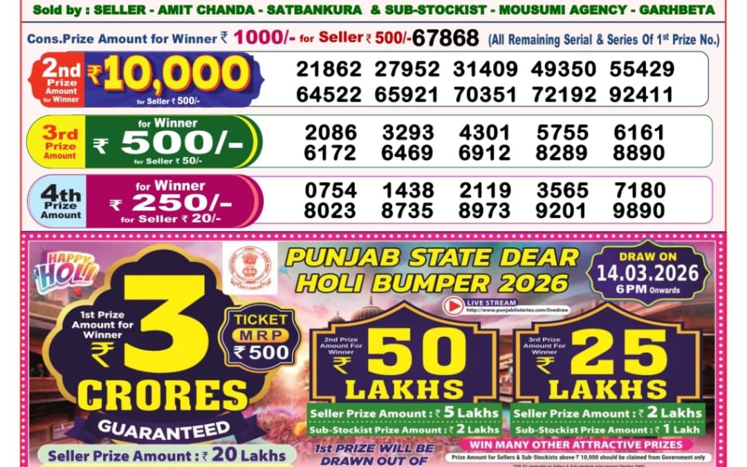 8 PM Lottery Sambad Result Today Live 02.03.26: Check Winning Numbers