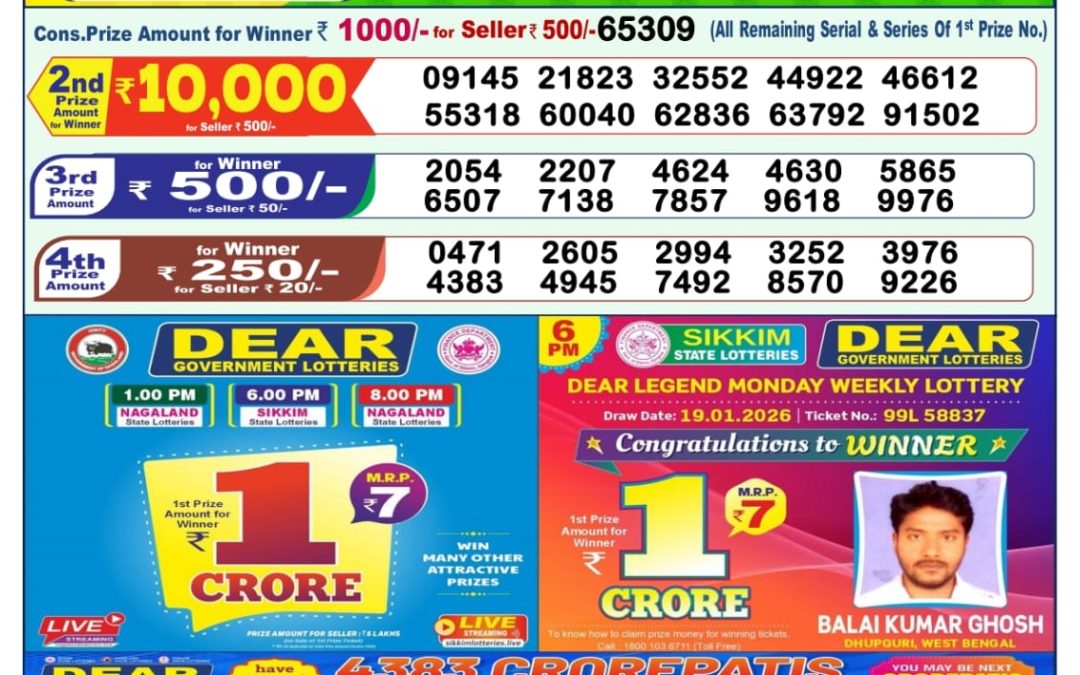 Lottery Sambad 1 PM Result Today 05.03.2026: Check Dear Morning Live Winner List PDF