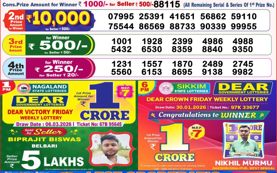 8 PM Lottery Sambad Result Today Live 07.03.26: Check Winning Numbers