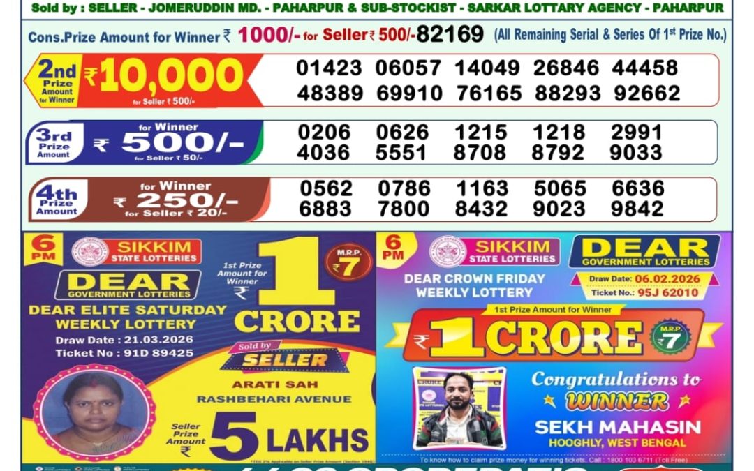 Lottery Sambad 1 PM Result Today 22.03.2026: Check Dear Morning Live Winner List PDF
