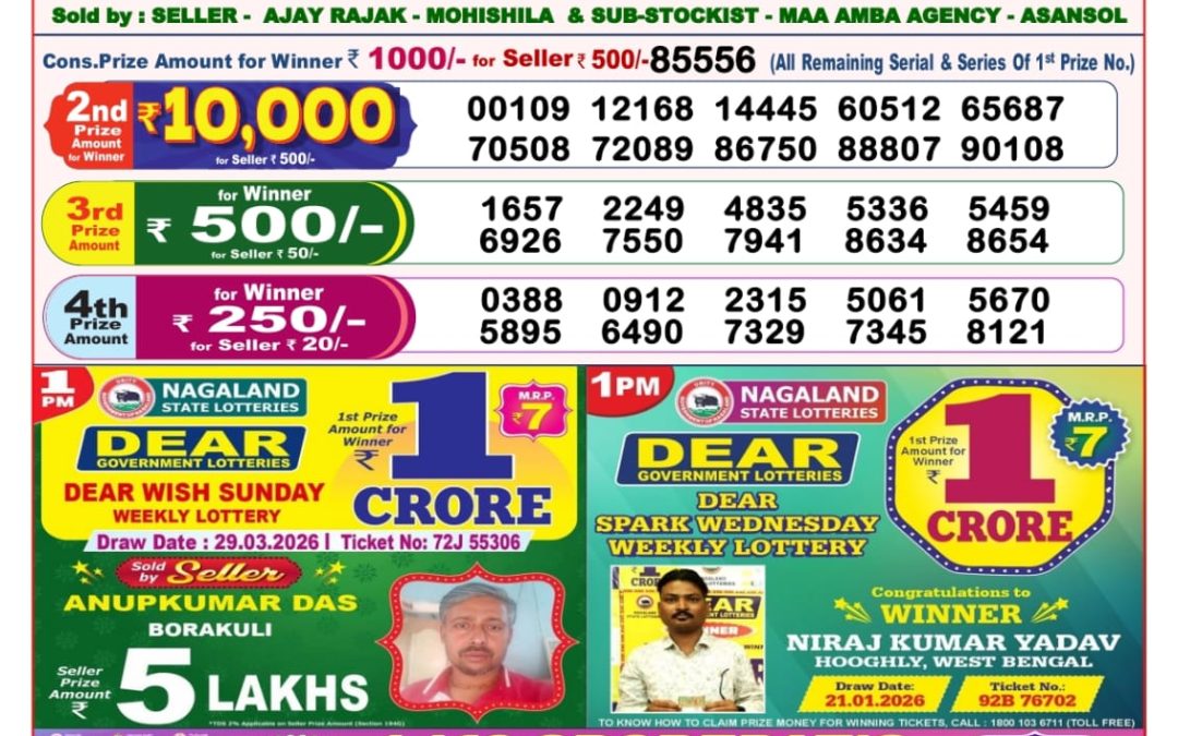 8 PM Lottery Sambad Result Today Live 29.03.26: Check Winning Numbers