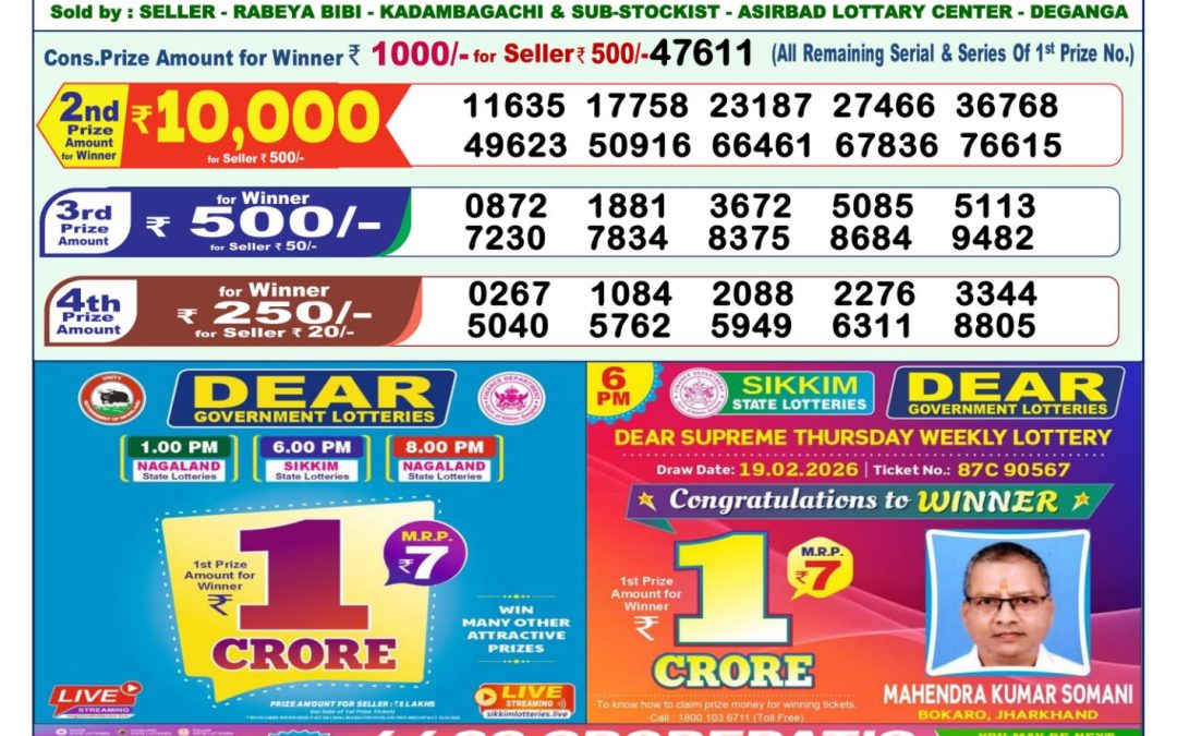 Lottery Sambad 1 PM Result Today 17.04.2026: Check Dear Morning Live Winner List PDF