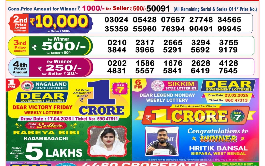 8 PM Lottery Sambad Result Today Live 17.04.26: Check Winning Numbers