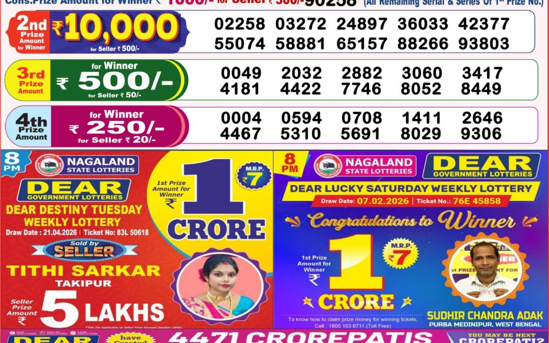 8 PM Lottery Sambad Result Today Live 22.04.26: Check Winning Numbers