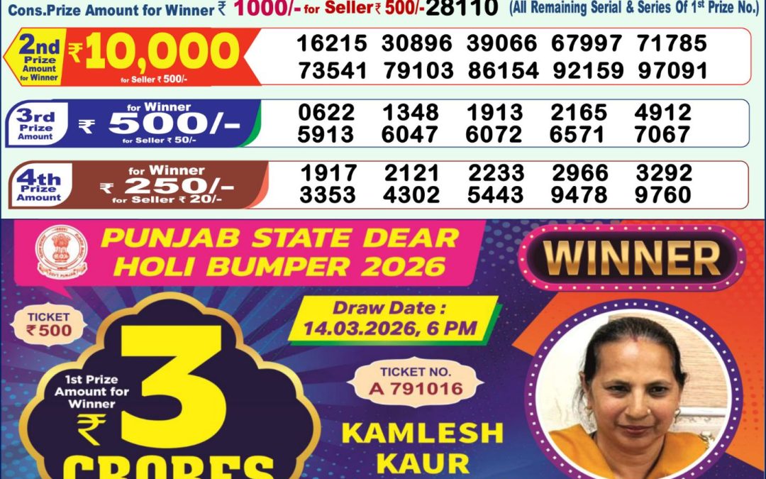 Lottery Sambad 1 PM Result Today 09.05.2026: Check Dear Morning Live Winner List PDF