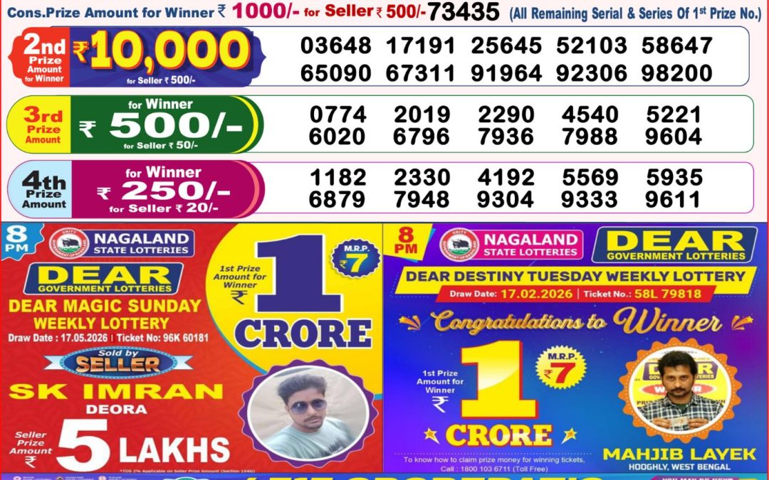 8 PM Lottery Sambad Result Today Live 18.05.26: Check Winning Numbers