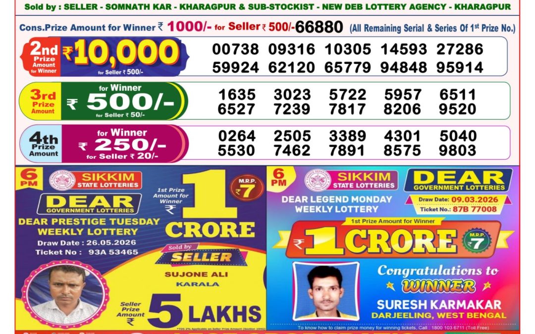 8 PM Lottery Sambad Result Today Live 27.05.26: Check Winning Numbers