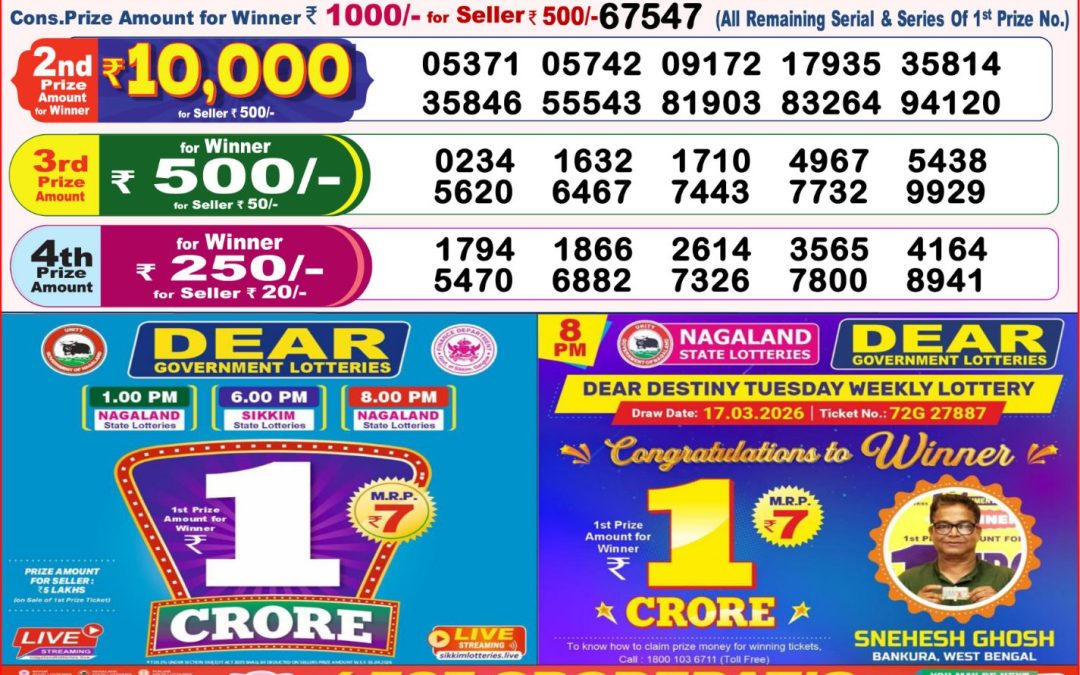 8 PM Lottery Sambad Result Today Live 29.05.26: Check Winning Numbers