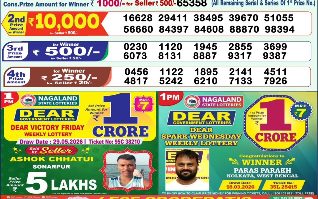 Lottery Sambad 1 PM Result Today 30.05.2026: Check Dear Morning Live Winner List PDF
