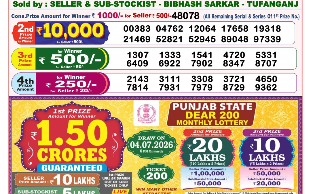 8 PM Lottery Sambad Result Today Live 25.06.26: Check Winning Numbers