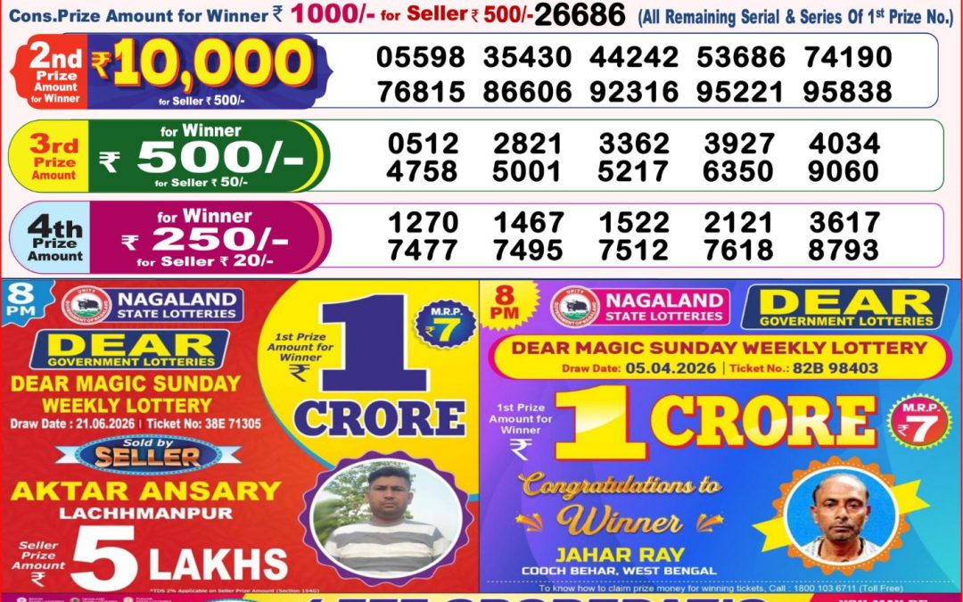 8 PM Lottery Sambad Result Today Live 23.06.26: Check Winning Numbers