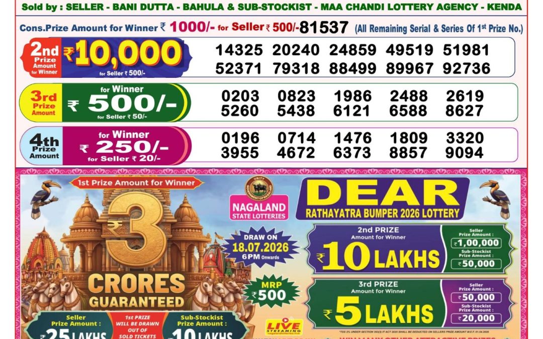 8 PM Lottery Sambad Result Today Live 05.07.26: Check Winning Numbers