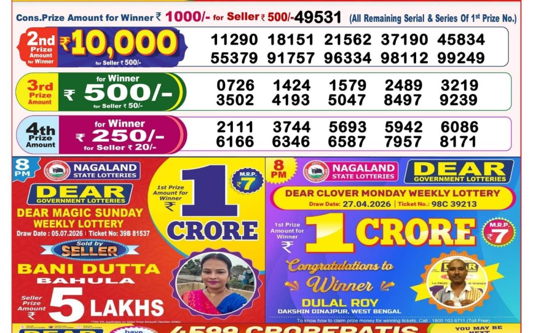 8 PM Lottery Sambad Result Today Live 07.07.26: Check Winning Numbers