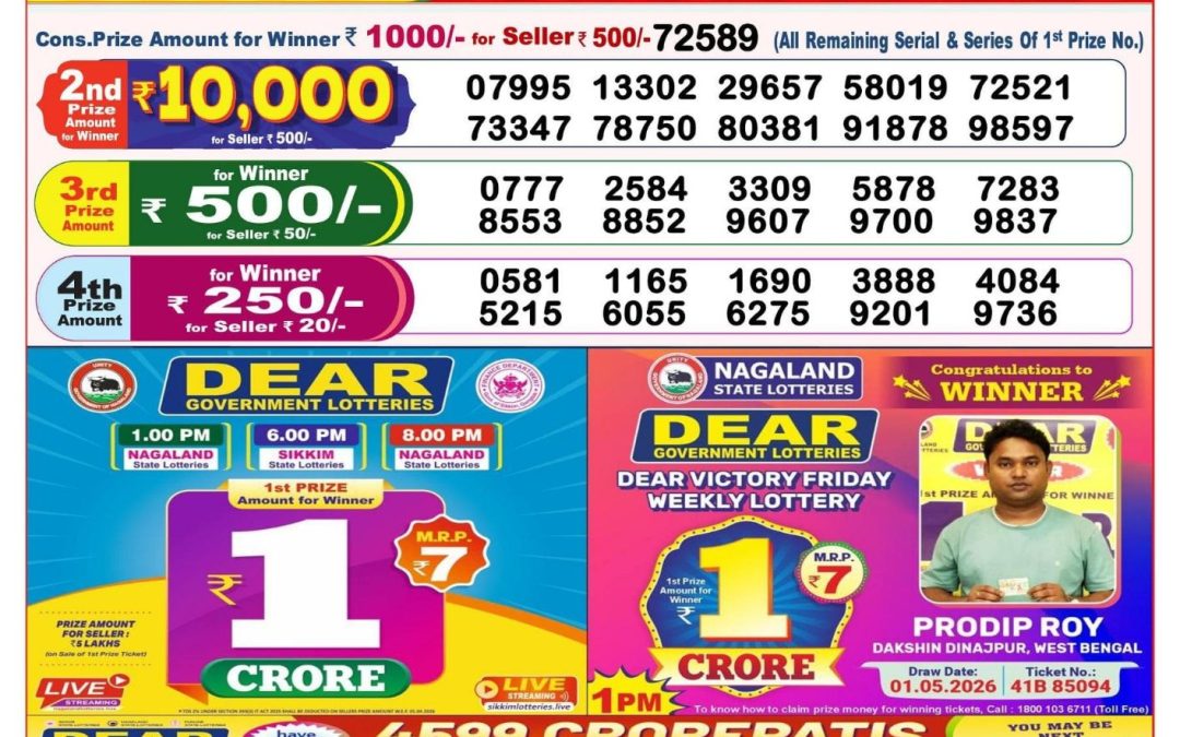 8 PM Lottery Sambad Result Today Live 11.07.26: Check Winning Numbers