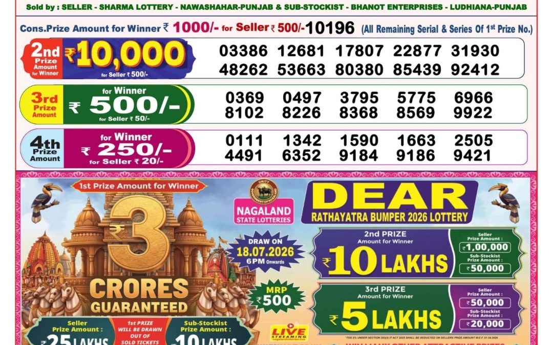 8 PM Lottery Sambad Result Today Live 13.07.26: Check Winning Numbers